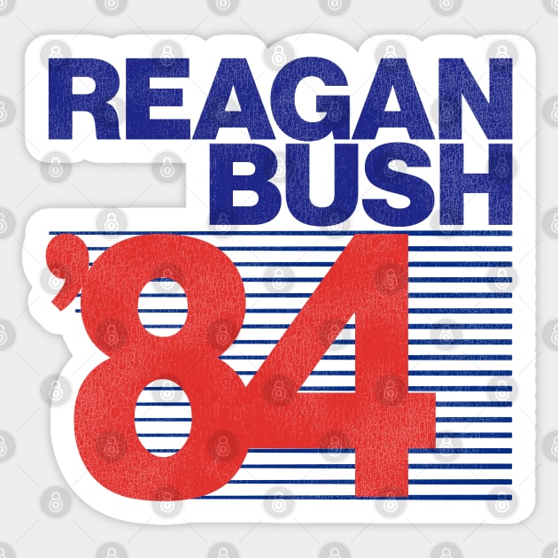 Reagan Bush '84 Sticker by darklordpug